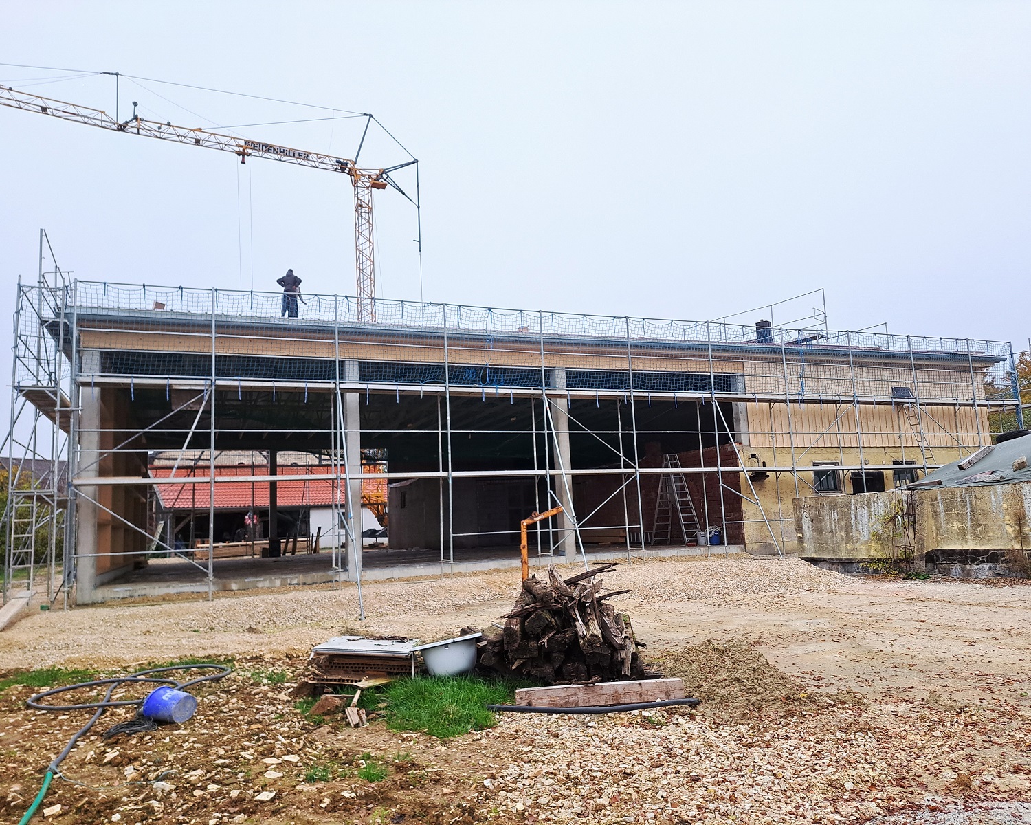 Landwirtschaftliche Maschinenhalle in Haid
